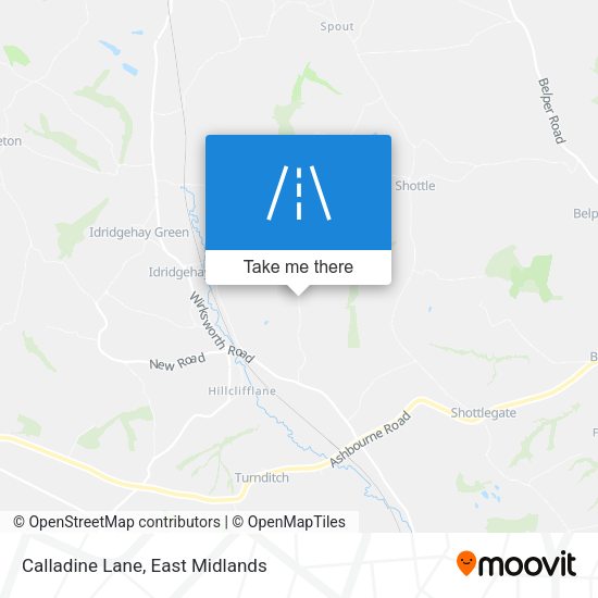 Calladine Lane map