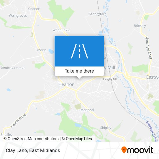 Clay Lane map