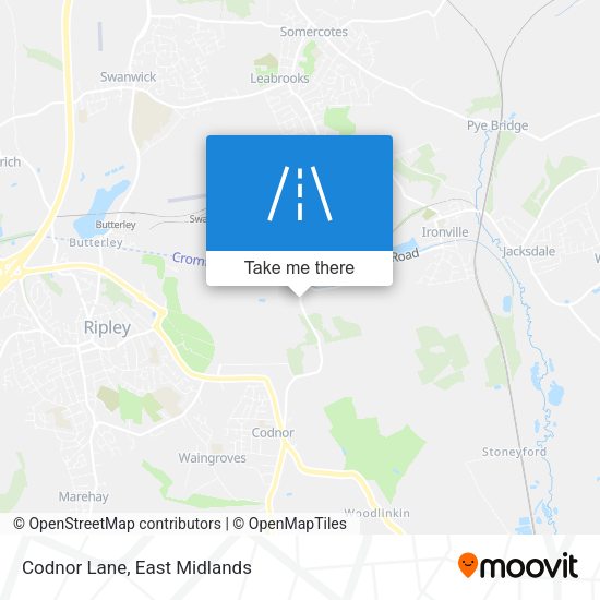 Codnor Lane map