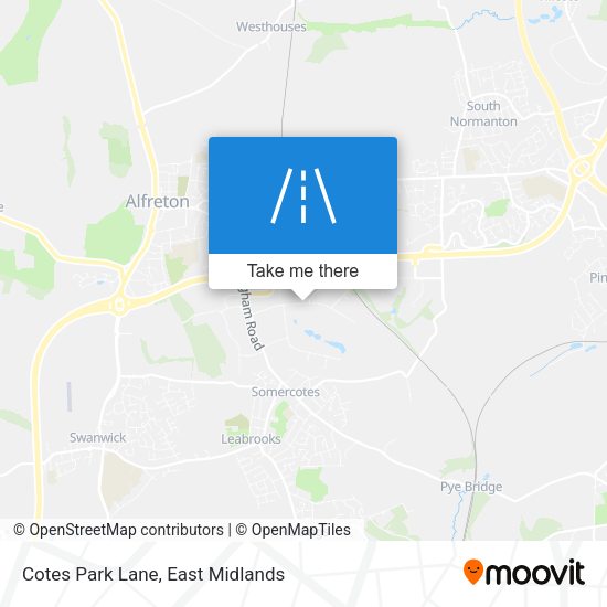 Cotes Park Lane map