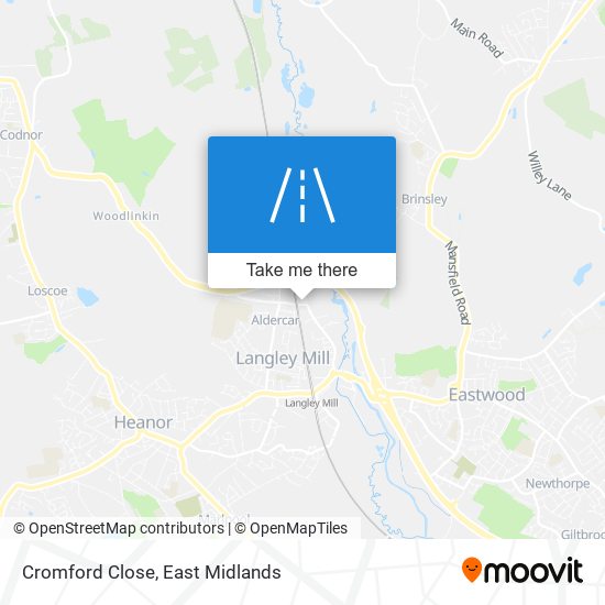 Cromford Close map