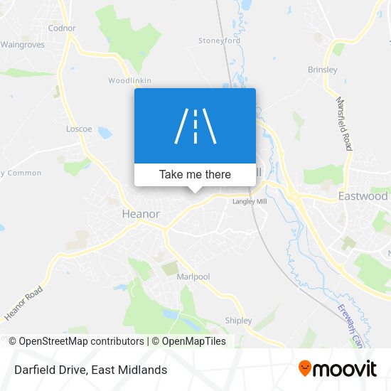 Darfield Drive map