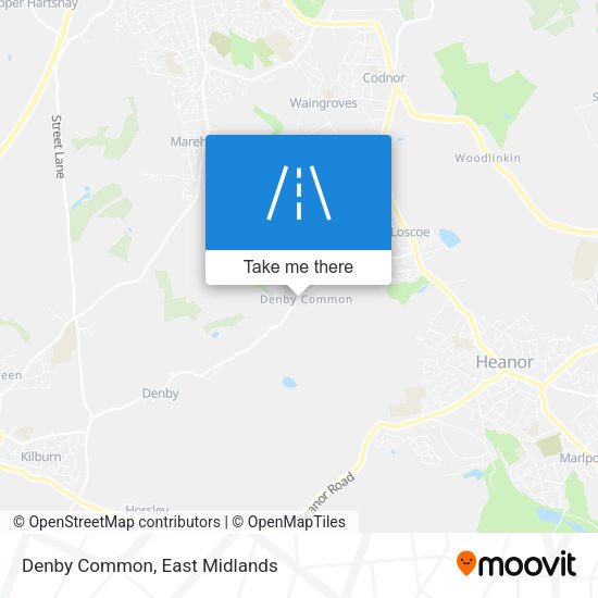 Denby Common map