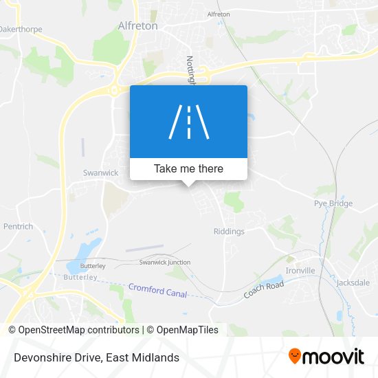 Devonshire Drive map