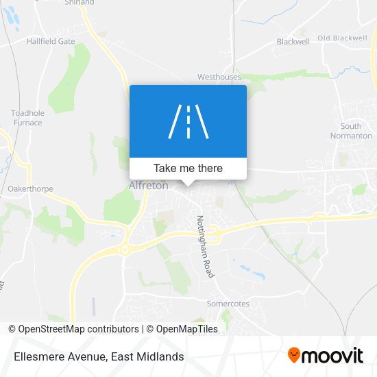 Ellesmere Avenue map