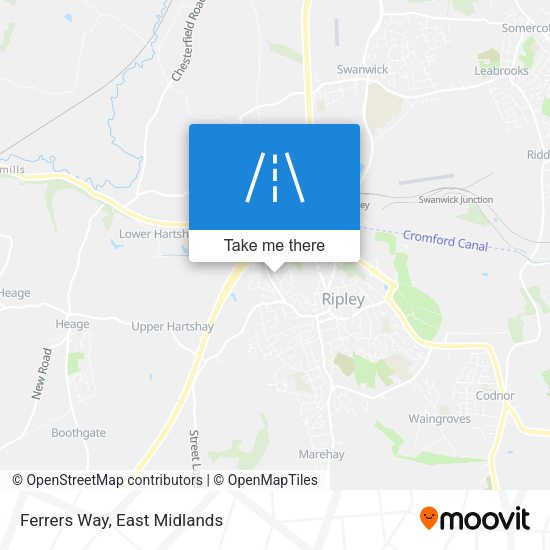 Ferrers Way map