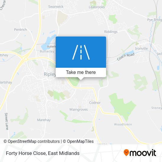 Forty Horse Close map