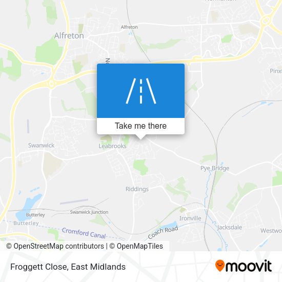 Froggett Close map