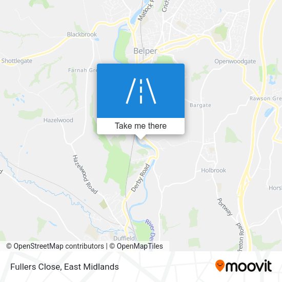 Fullers Close map