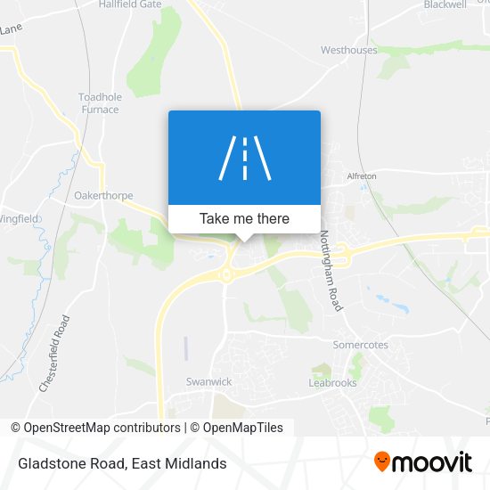 Gladstone Road map