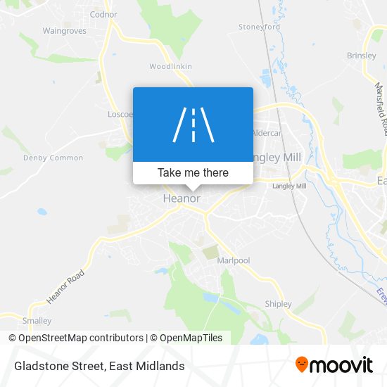 Gladstone Street map