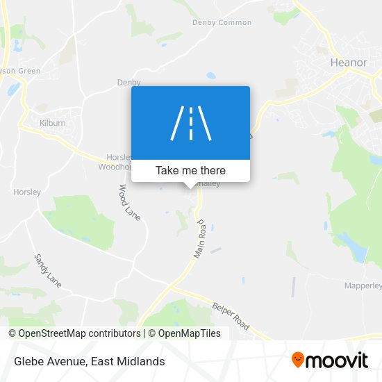 Glebe Avenue map