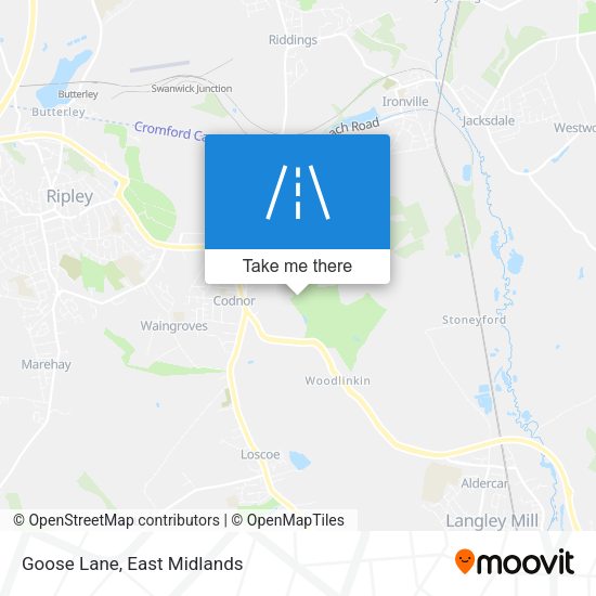 Goose Lane map