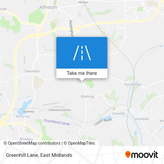 Greenhill Lane map