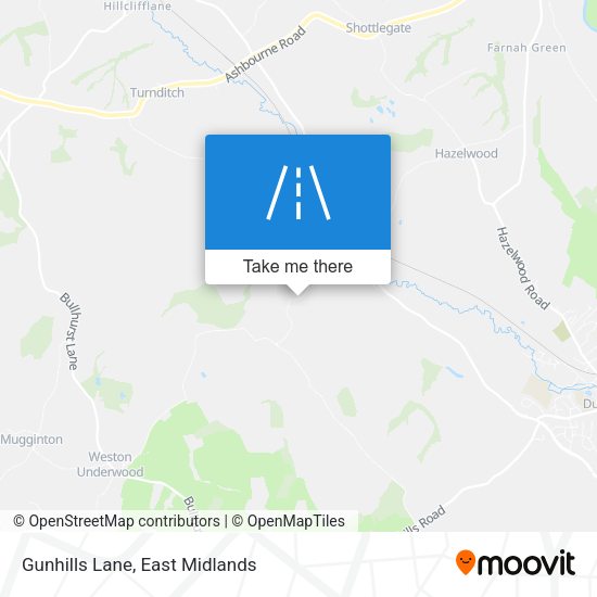 Gunhills Lane map