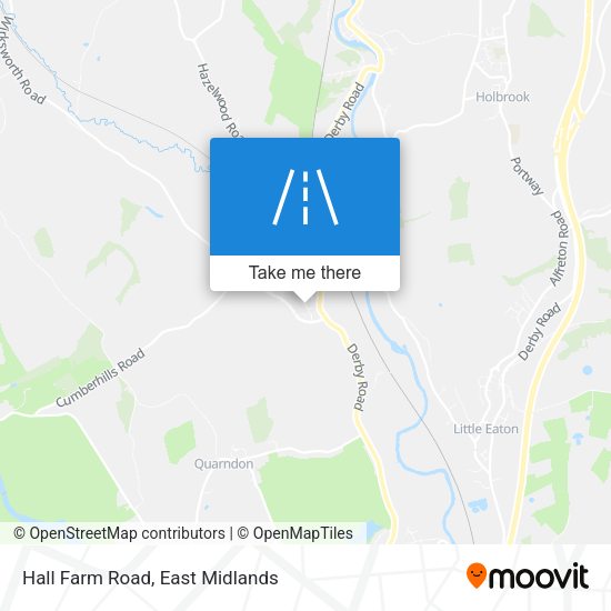 Hall Farm Road map