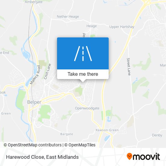 Harewood Close map