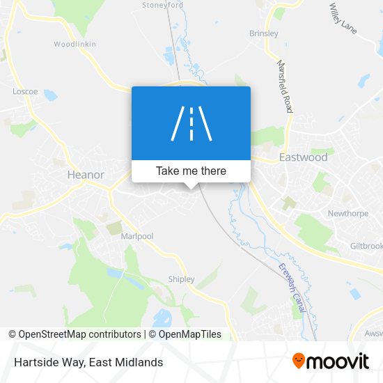 Hartside Way map