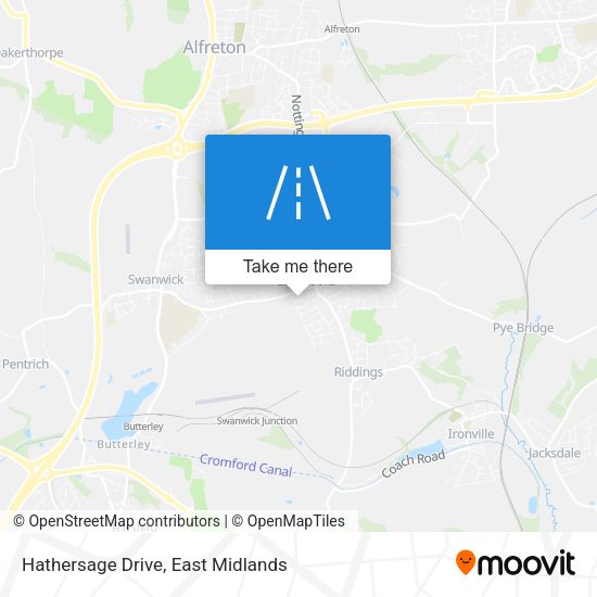 Hathersage Drive map