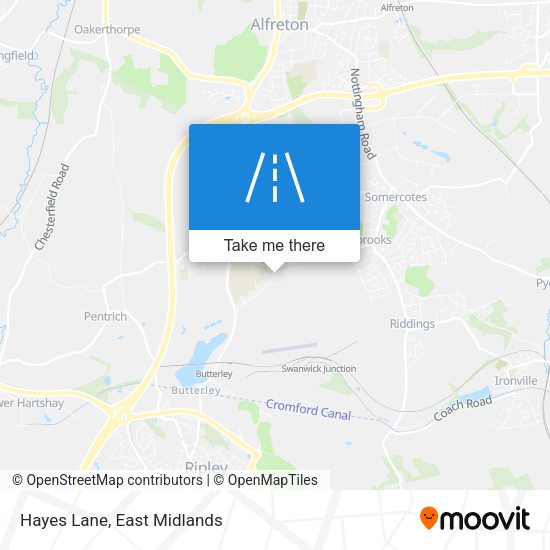 Hayes Lane map
