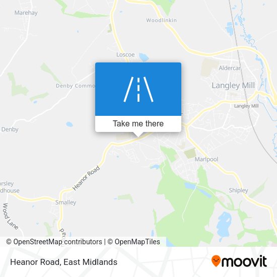 Heanor Road map