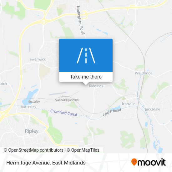 Hermitage Avenue map
