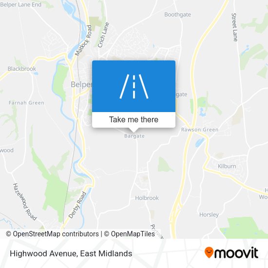 Highwood Avenue map