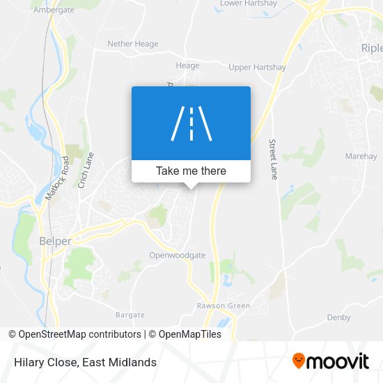 Hilary Close map