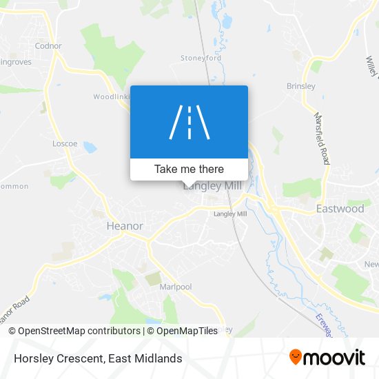 Horsley Crescent map