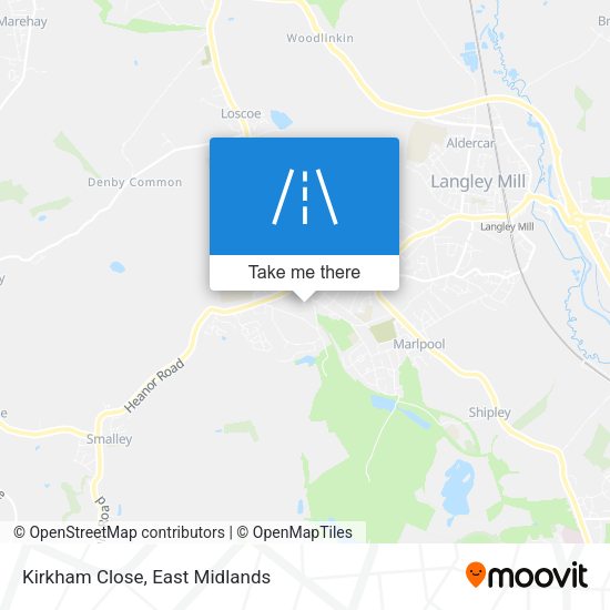 Kirkham Close map