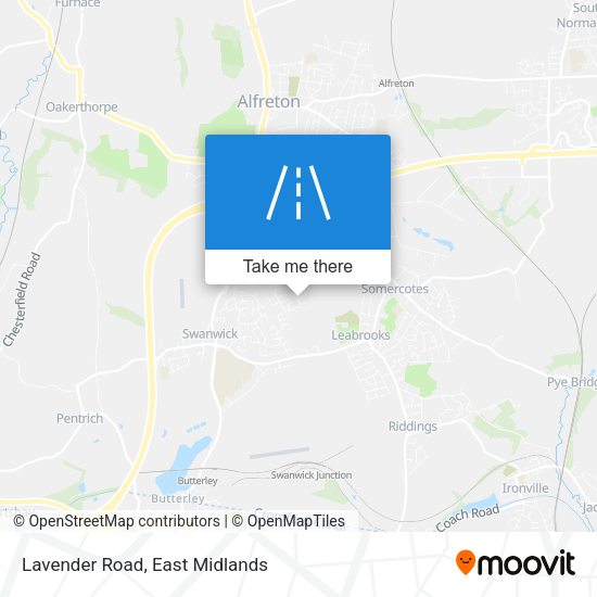 Lavender Road map