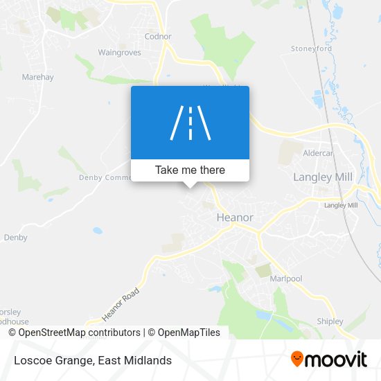 Loscoe Grange map
