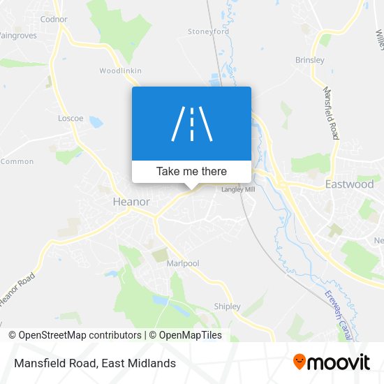 Mansfield Road map