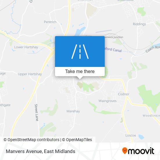 Manvers Avenue map