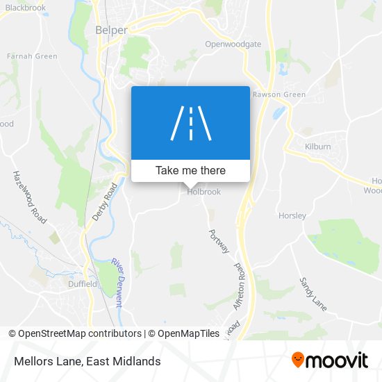 Mellors Lane map