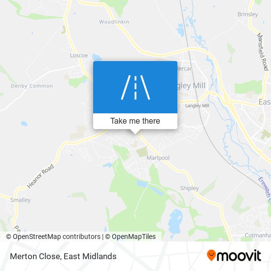 Merton Close map