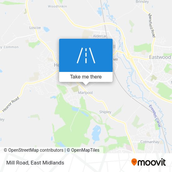 Mill Road map