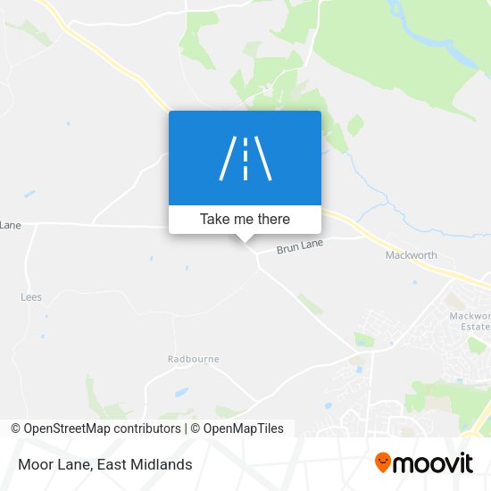 Moor Lane map
