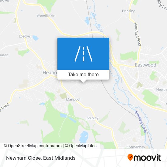 Newham Close map