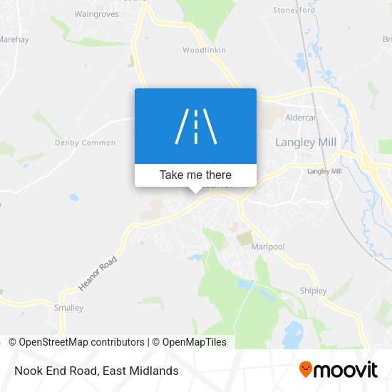 Nook End Road map