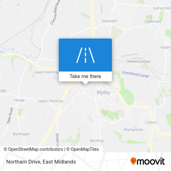 Northam Drive map