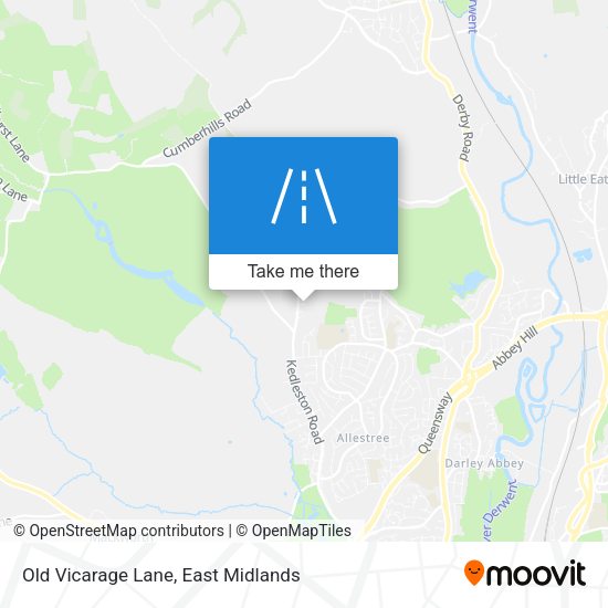Old Vicarage Lane map