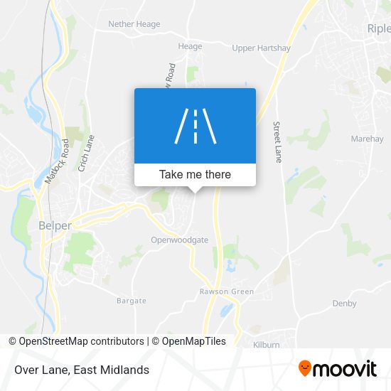 Over Lane map