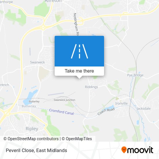 Peveril Close map