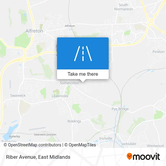 Riber Avenue map