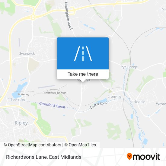Richardsons Lane map