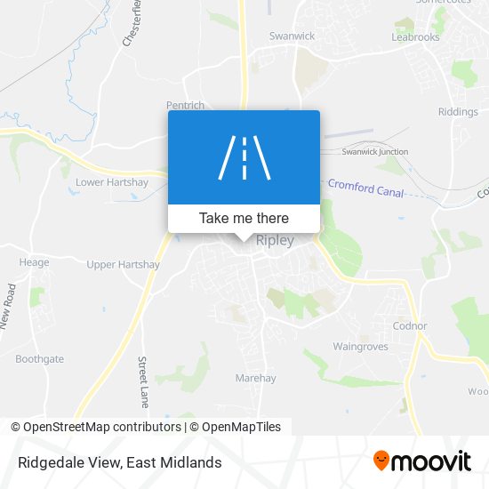 Ridgedale View map