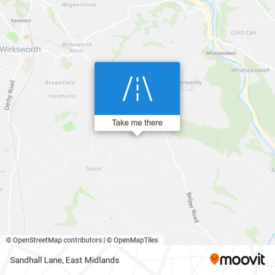 Sandhall Lane map