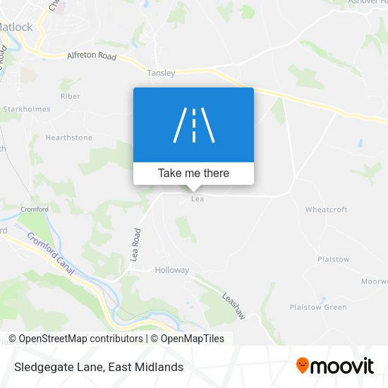 Sledgegate Lane map