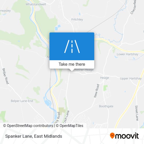 Spanker Lane map